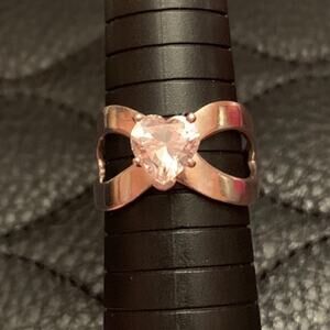 Sterling Silver and CZ Heart Ring